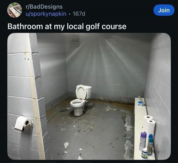 Bathroom at my local golf course