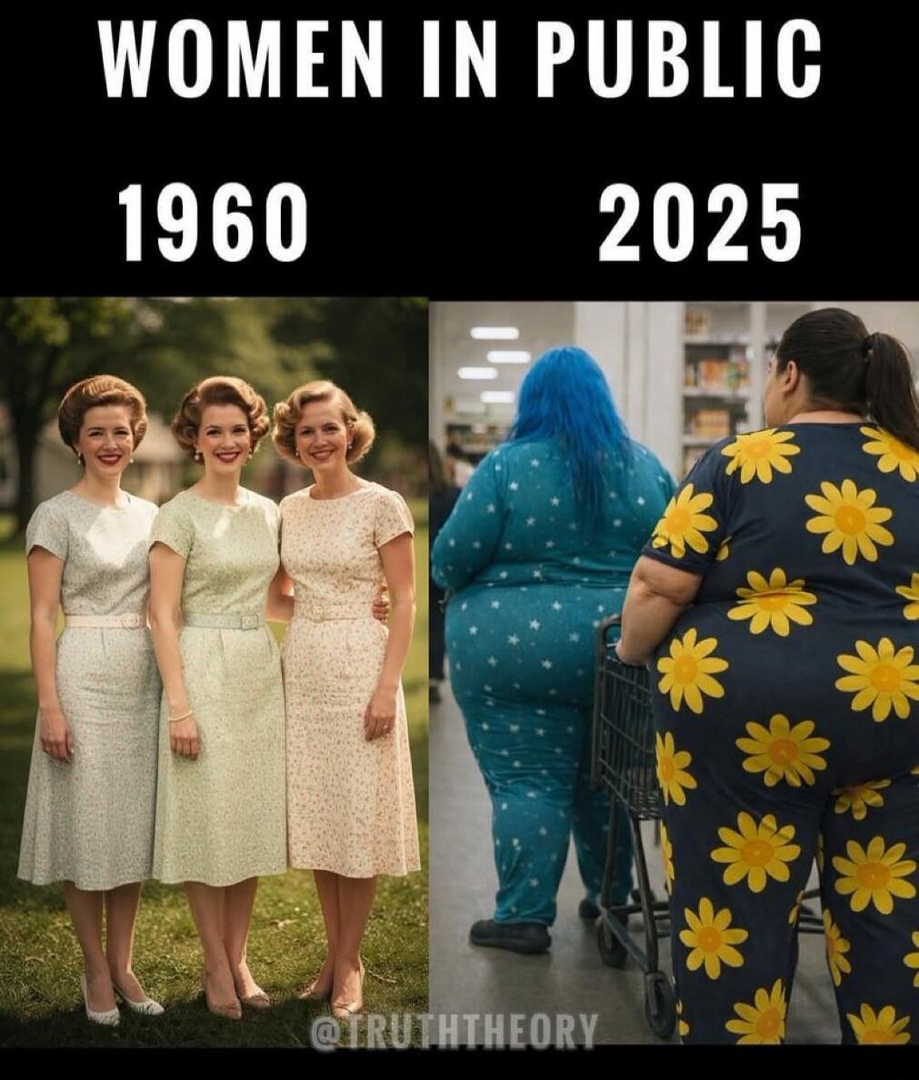 WOMEN IN PUBLIC 1960 2025
@TRUTH THEORY