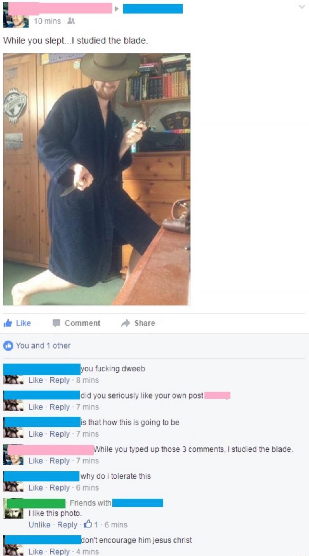 While you slept... I studied the blade.