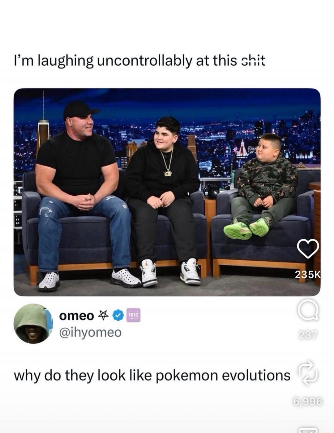 I'm laughing uncontrollably at this shit
why do they look like pokemon evolutions