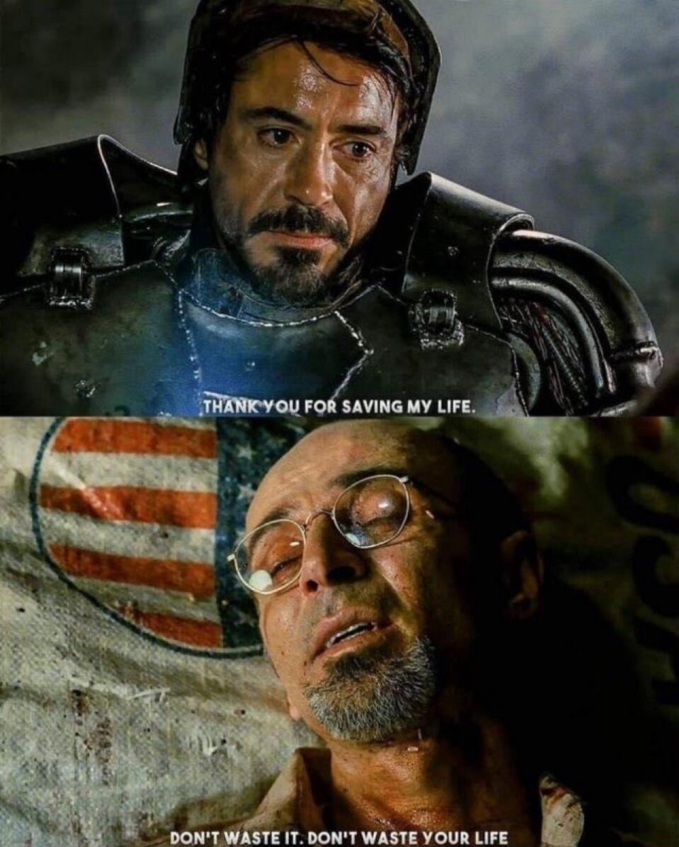 THANK YOU FOR SAVING MY LIFE. DON'T WASTE IT, DON'T WASTE YOUR LIFE