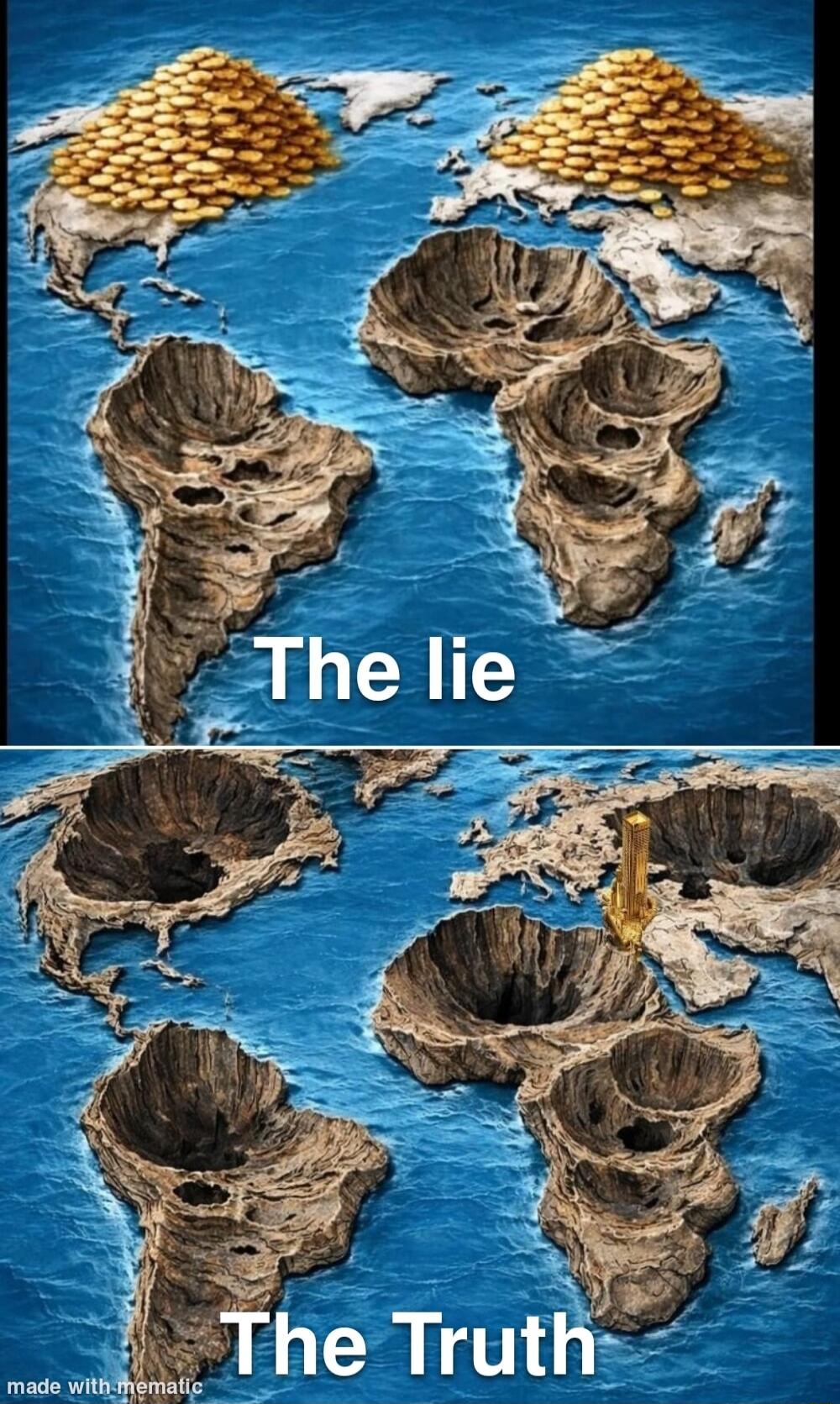 The lie\nThe Truth\nmade with mematic