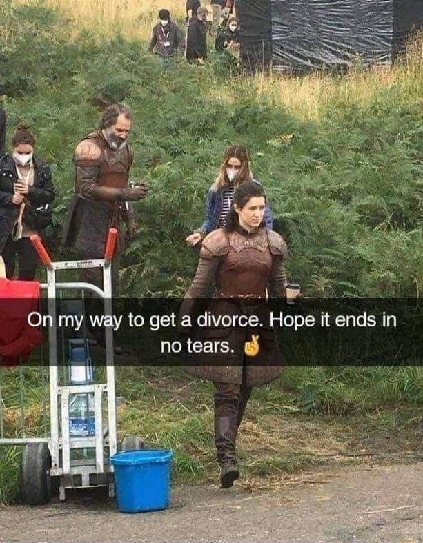 On my way to get a divorce. Hope it ends in no tears.