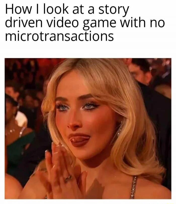 How I look at a story driven video game with no microtransactions