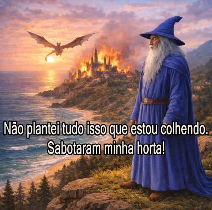 Não plantei tudo isso que estou colhendo. Sabotaram minha horta!