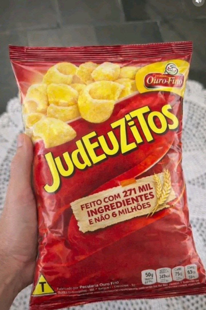 JudeZitos
FEITO COM 271 MIL INGREDIENTES E NÃO 6 MILHÕES