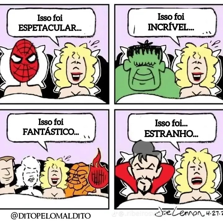 Isso foi ESPECTACULAR...
Isso foi INCRÍVEL...
Isso foi FANTÁSTICO...
Isso foi... ESTRANHO...