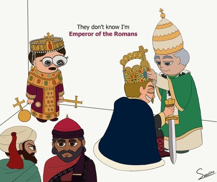 Eles não sabem que eu sou o Imperador dos Romanos