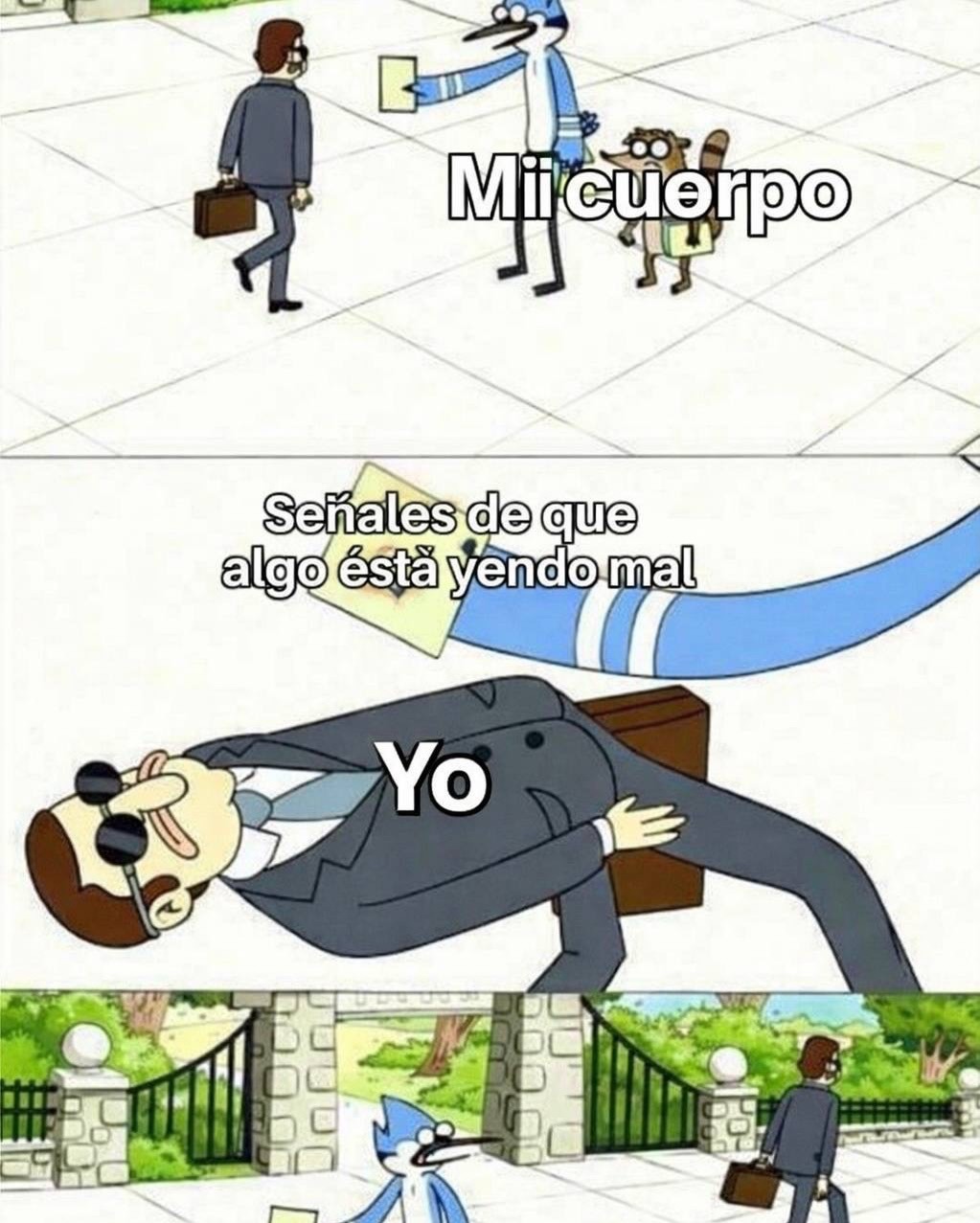 Mi cuerpo
Señales de que algo está yendo mal
Yo