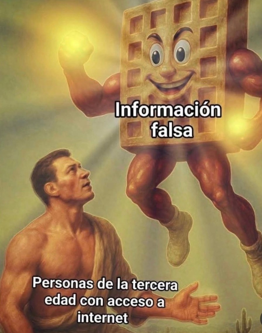 Información falsa
Personas de la tercera edad con acceso a internet