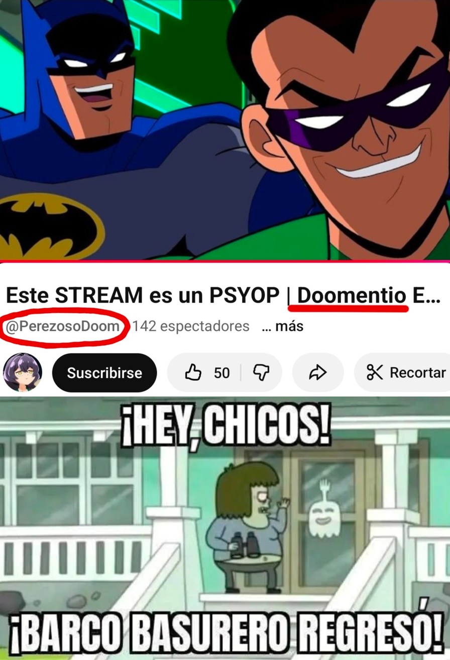 Este STREAM es un PSYOP | Doomento E... @PerezosoDoom Suscribirse THEY, CHICOS! ¡BARCO BASURERO REGRESÓ!