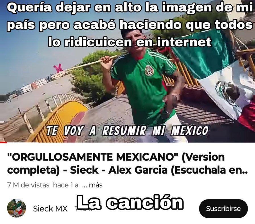 Quería dejar en alto la imagen de mi país pero acabé haciendo que todos lo ridiculicen en internet\nTE VOY A RESUMIR MI MEXICO\n