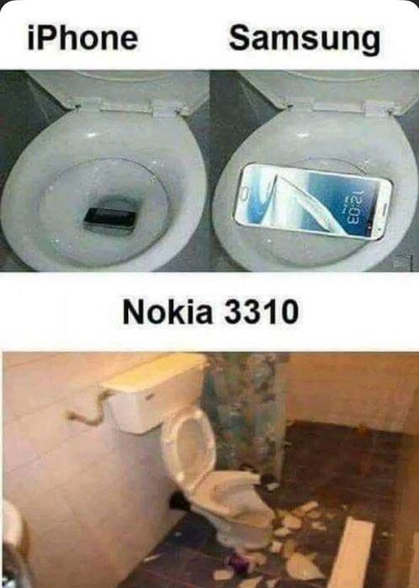iPhone Samsung Nokia 3310