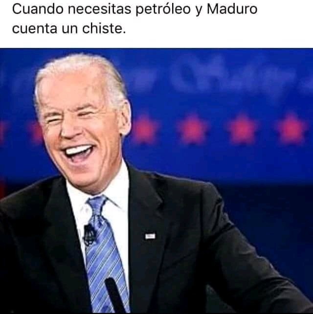 Cuando necesitas petróleo y Maduro cuenta un chiste.