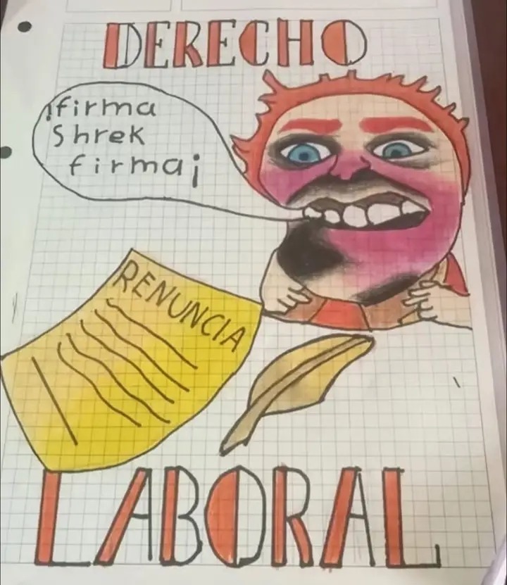 DERECHO
firma shrek firma!
RENUNCIA
LABORAL
