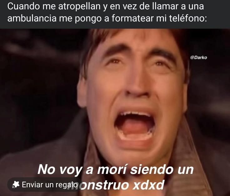 Cuando me atropellan y en vez de llamar a una ambulancia me pongo a formatear mi teléfono: No voy a morir siendo un