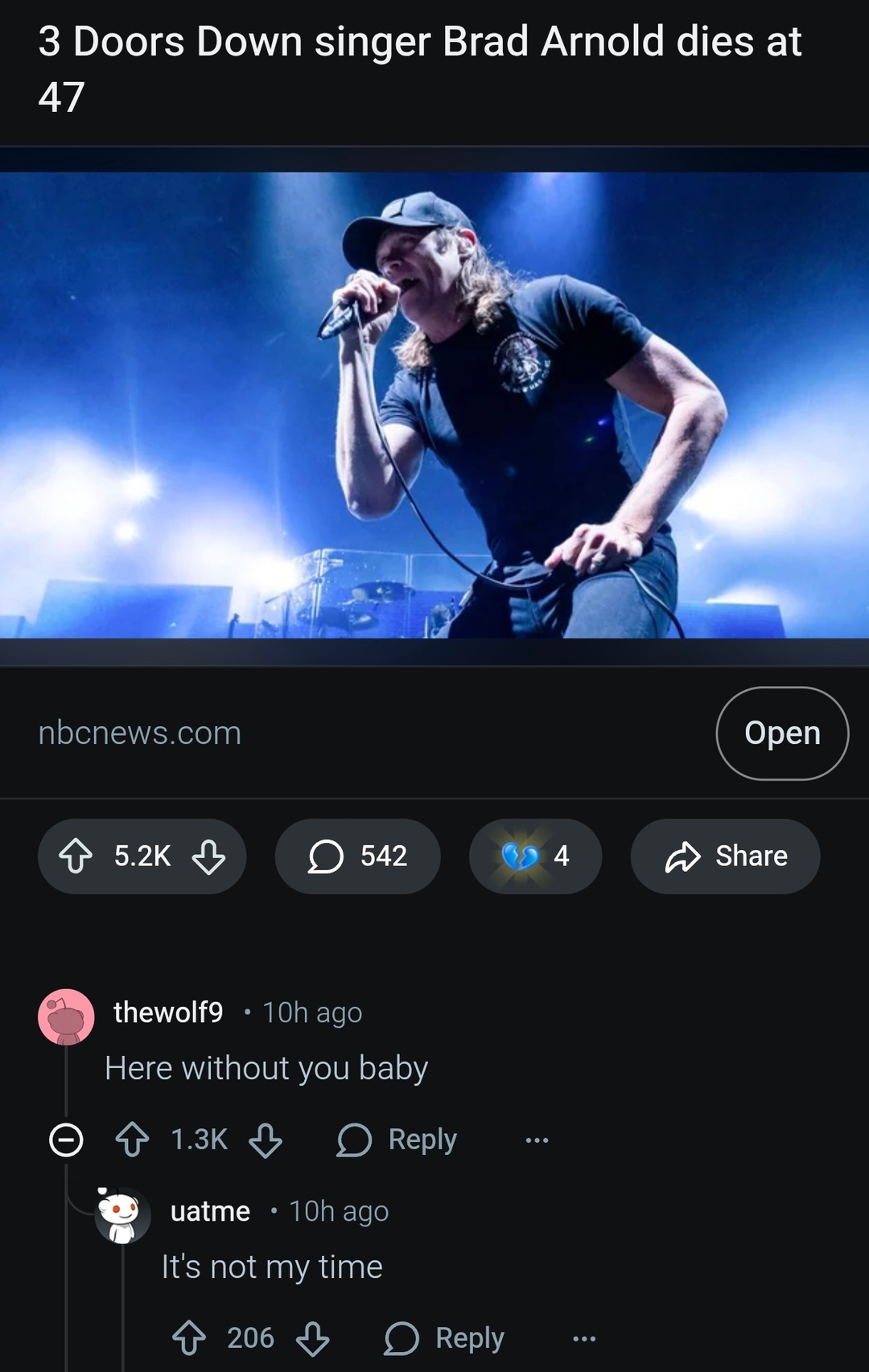 3 Doors Down singer Brad Arnold dies at 47
nbcnews.com