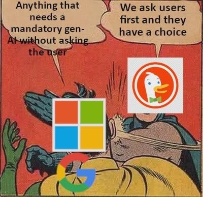 Anything that needs a mandatory gen-AI without asking the user
We ask users first and they have a choice
