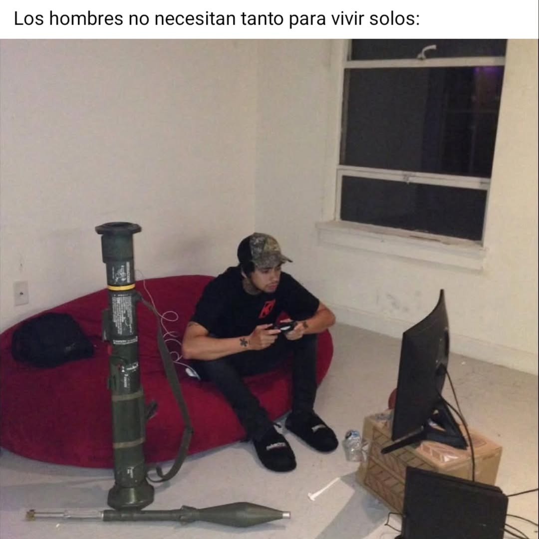 Los hombres no necesitan tanto para vivir solos: