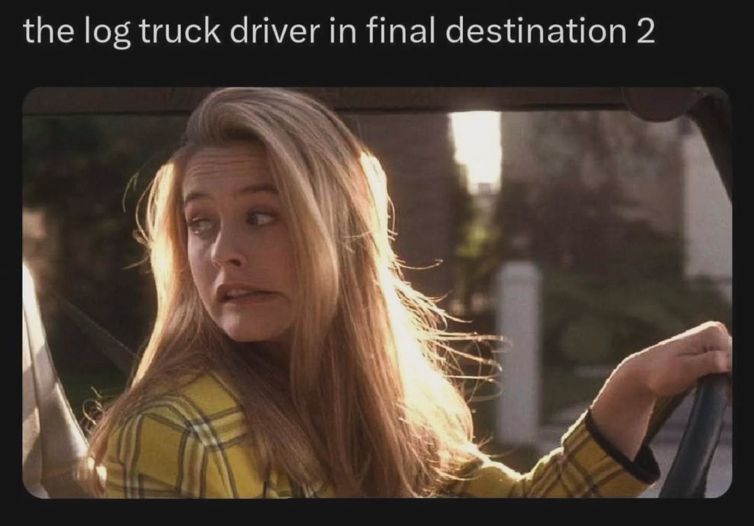 the log truck driver in final destination 2