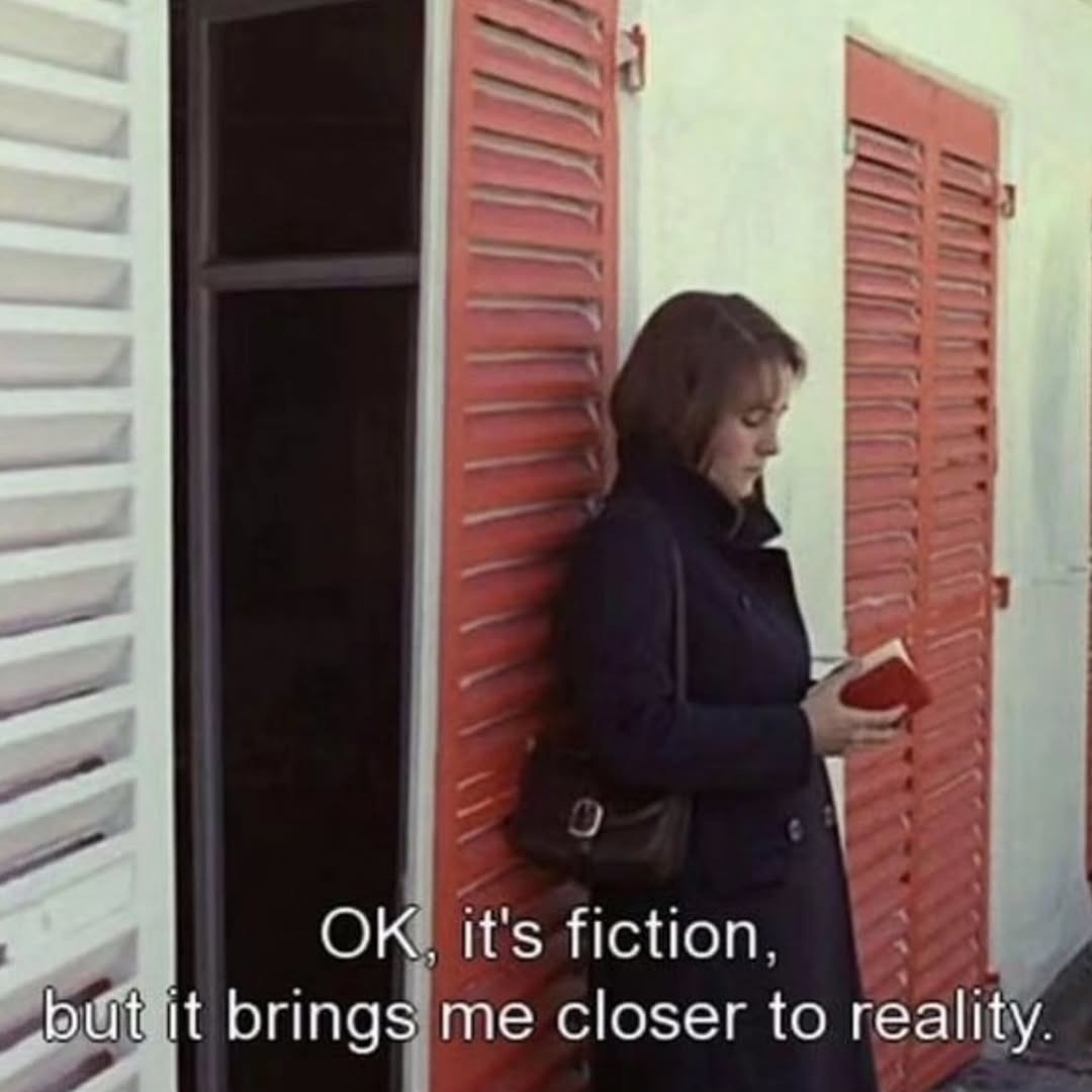 OK, it's fiction, but it brings me closer to reality.