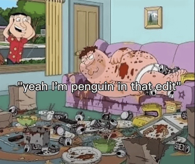yeah I'm penguin in that edit