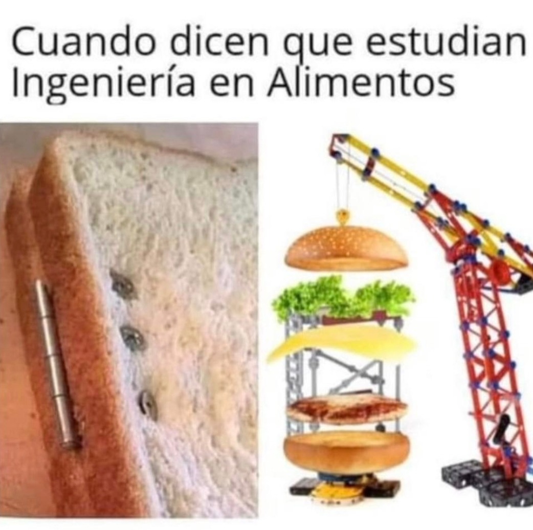Cuando dicen que estudian Ingeniería en Alimentos