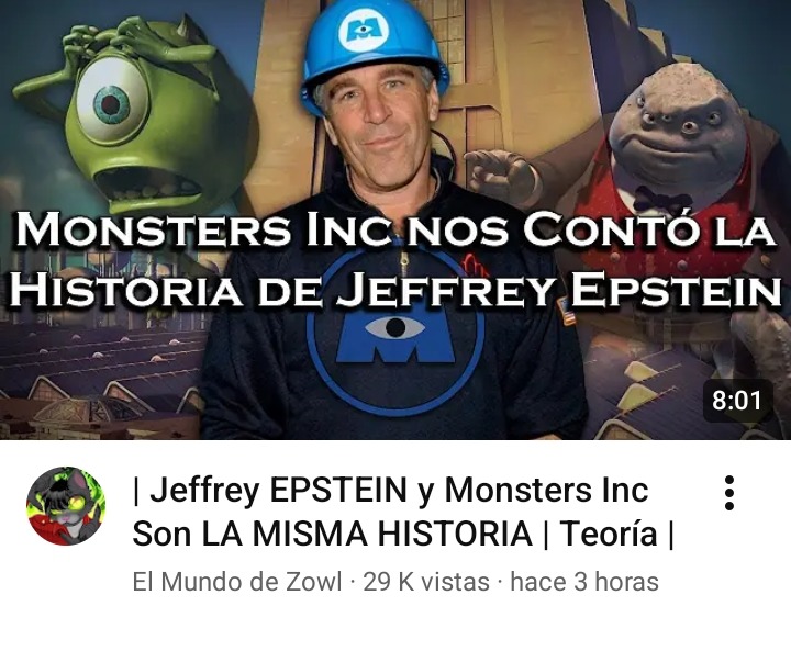 Monsters Inc nos contó la Historia de Jeffrey Epstein
Jeffrey EPSTEIN y Monsters Inc Son LA MISMA HISTORIA | Teoría |