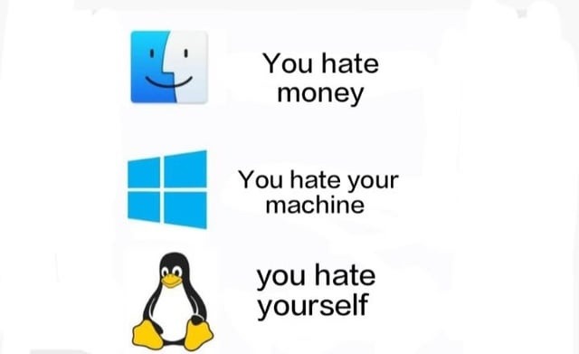 You hate money
You hate your machine
you hate yourself
