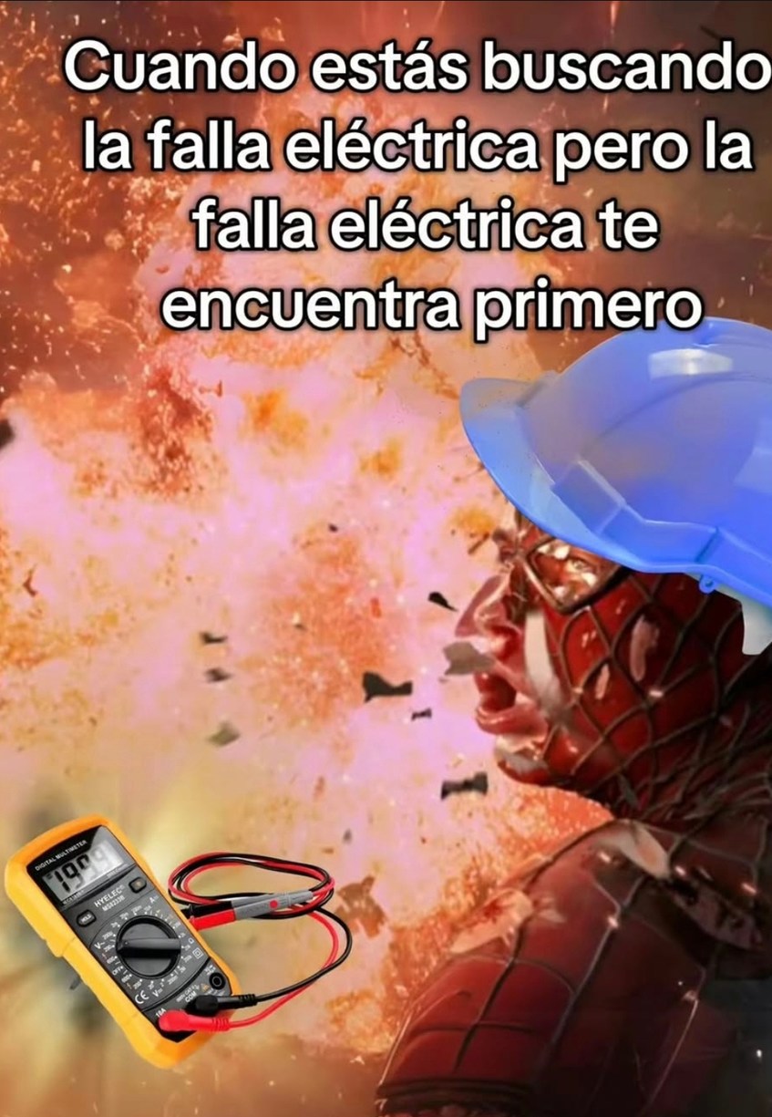 Cuando estás buscando la falla eléctrica pero la falla eléctrica te encuentra primero