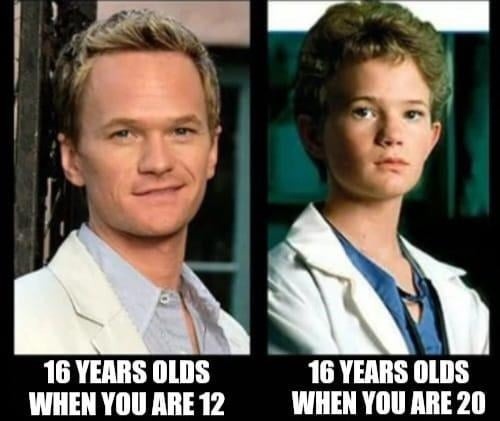 16 YEARS OLDS WHEN YOU ARE 12 16 YEARS OLDS WHEN YOU ARE 20