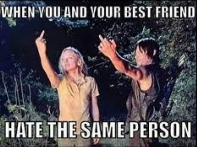 WHEN YOU AND YOUR BEST FRIEND HATE THE SAME PERSON