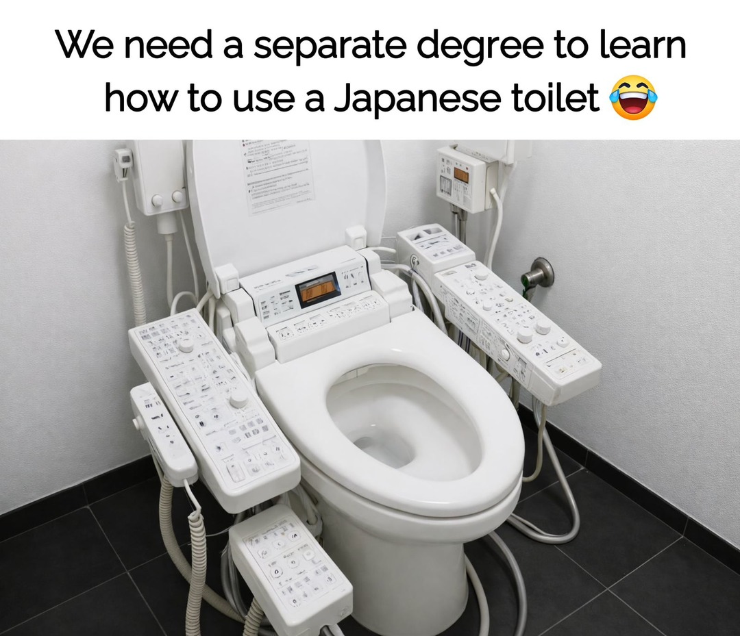 We need a separate degree to learn how to use a Japanese toilet 😂