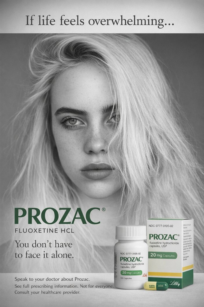 If life feels overwhelming... PROZAC Fluoxetine HCl You don't have to face it alone.