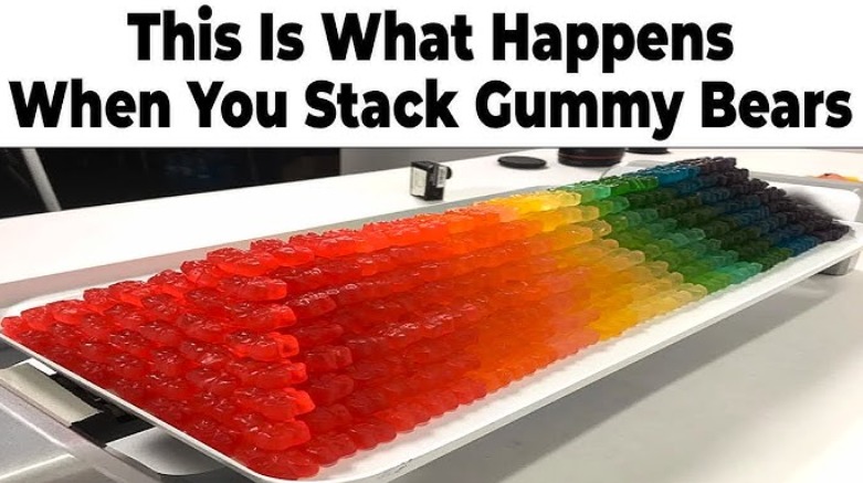 This Is What Happens When You Stack Gummy Bears