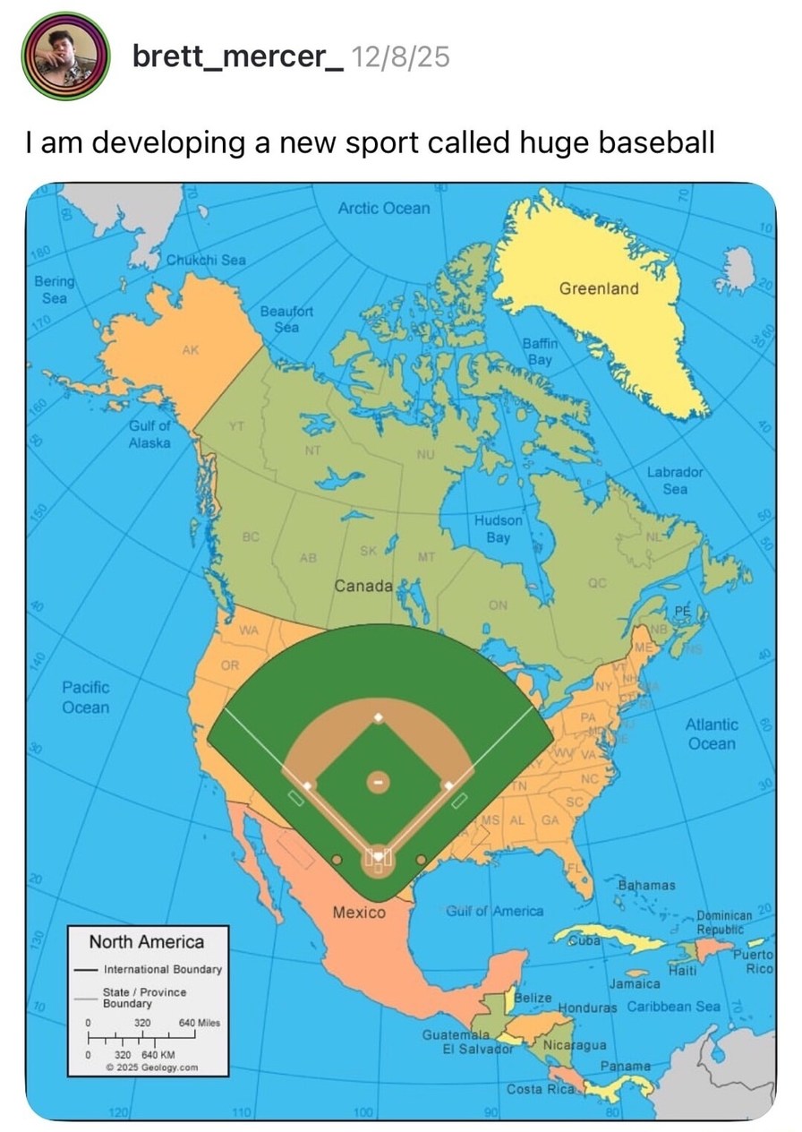 I am developing a new sport called huge baseball