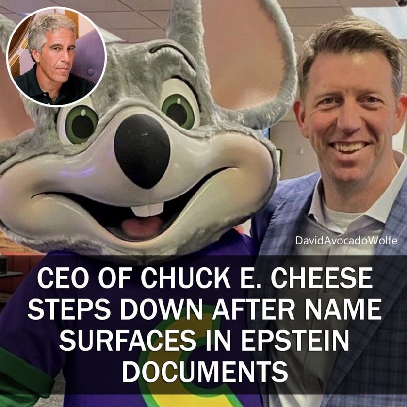 CEO OF CHUCK E. CHEESE STEPS DOWN AFTER NAME SURFACES IN EPSTEIN DOCUMENTS