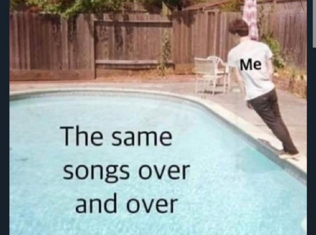 The same songs over and over