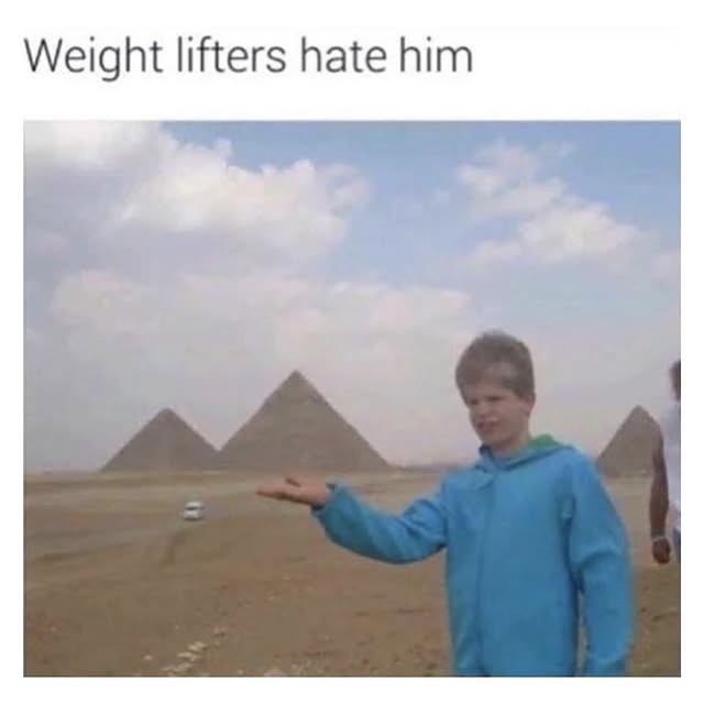 Weight lifters hate him
