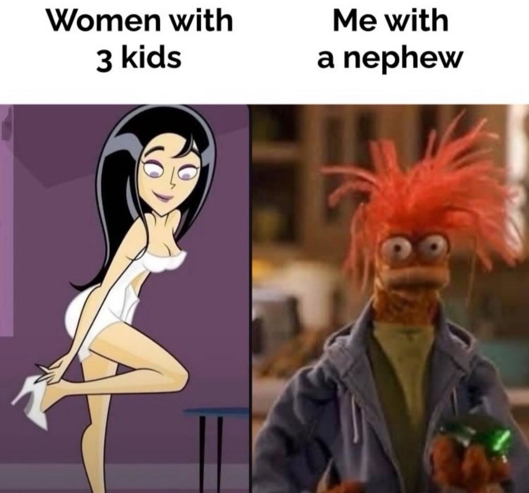 Women with 3 kids
Me with a nephew