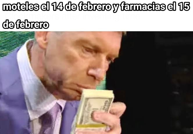 moteles el 14 de febrero y farmacias el 15 de febrero