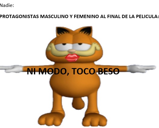 Nadie:
PROTAGONISTAS MASCULINO Y FEMENINO AL FINAL DE LA PELICULA:
NI MODO, TOCO BESO