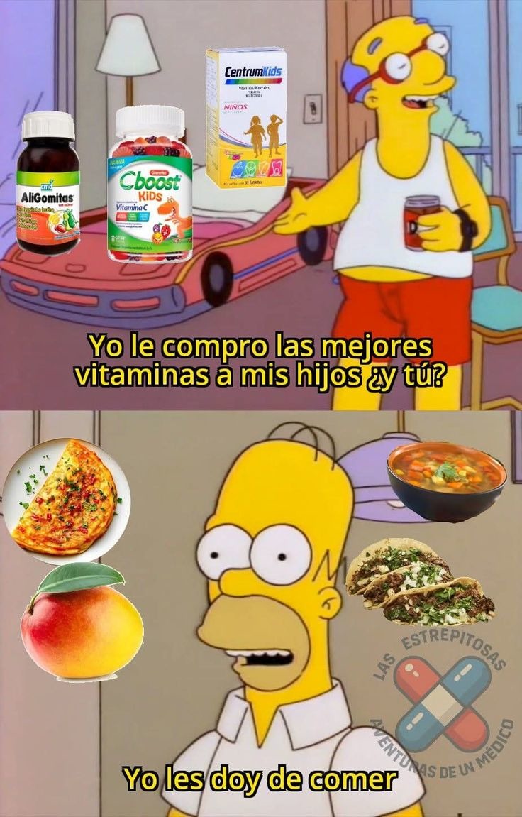 Yo le compro las mejores vitaminas a mis hijos ¿y tú?
Yo les doy de comer