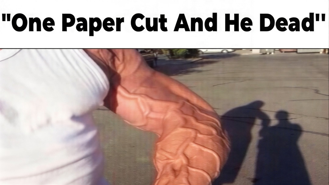 One Paper Cut And He Dead