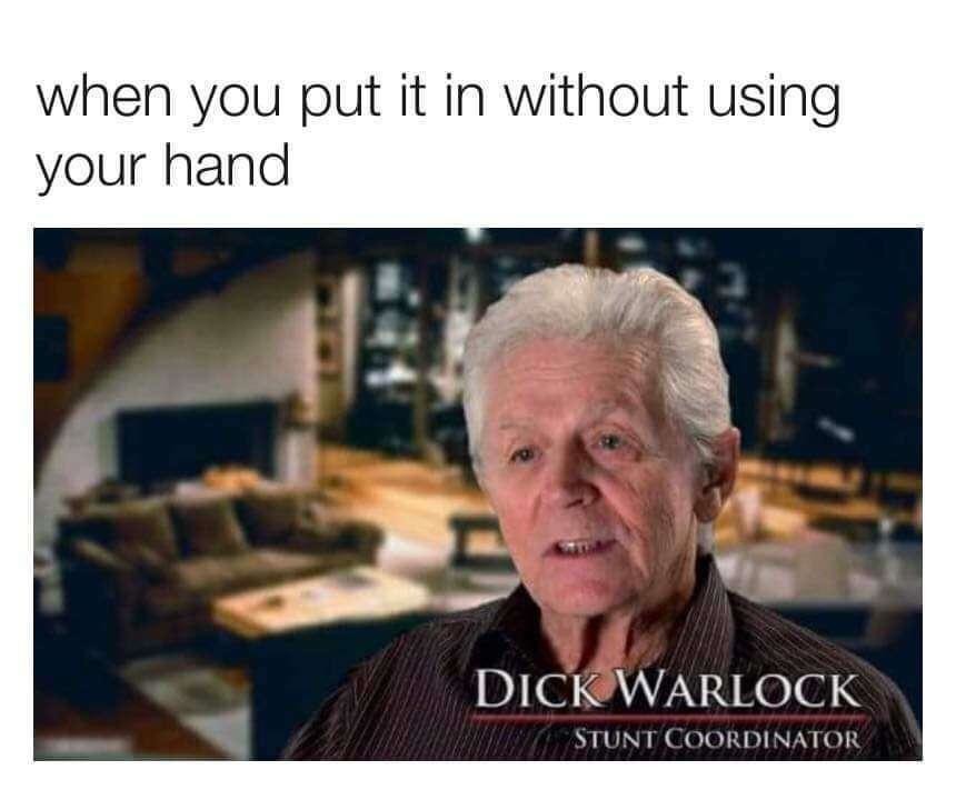 when you put it in without using your hand