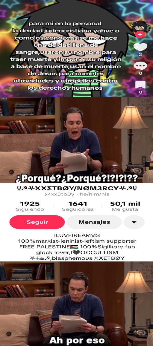 para mi en lo personal la deidad judeocristiana yahve o como os conozcas se me hace una deidad llena de sangre, usaron su nombre para traer muerte y imponer su religión a base de muerte, usan el nombre de Jesús para cometer atrocidades y atropellos contra los derechos humanos

¿Porqué? ¿Porqué!!!?!?

ILUVFIREARMS
100%marxist-leninist-leftist suppor