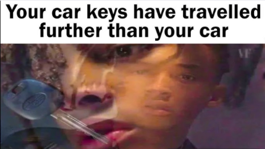 Your car keys have travelled further than your car