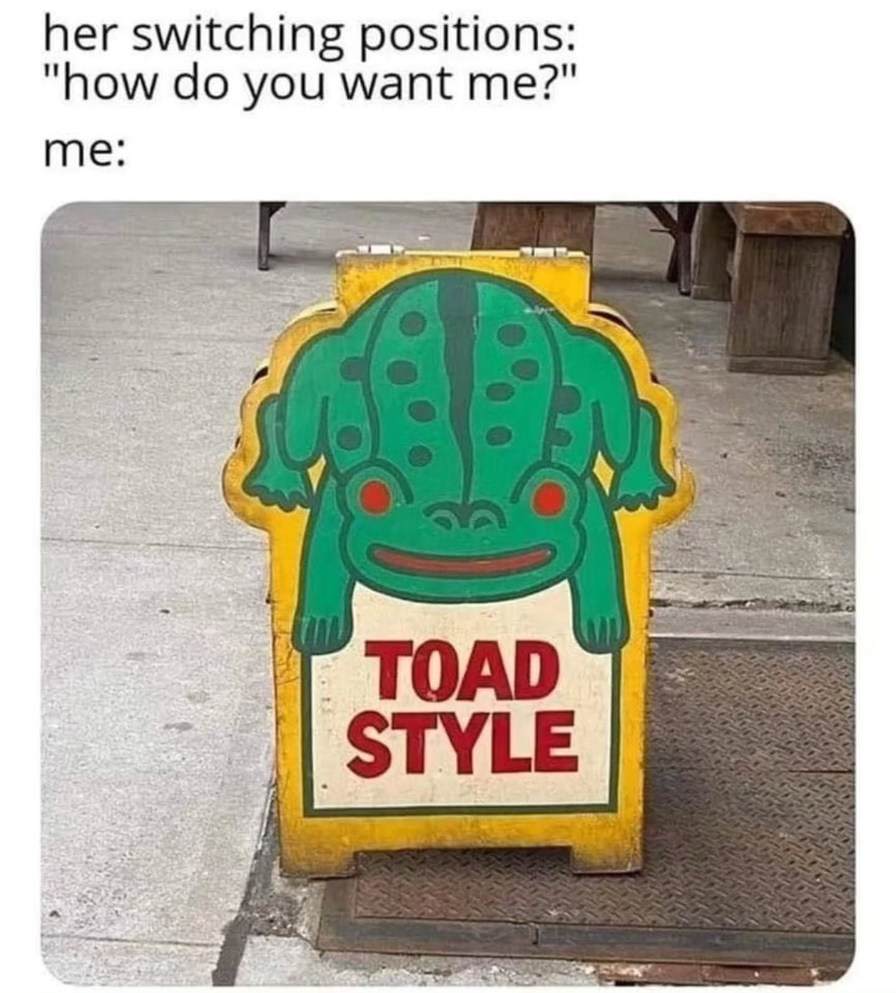 her switching positions:
