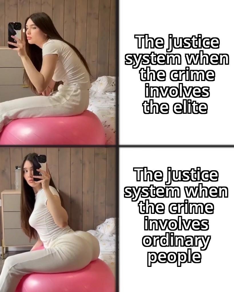 The justice system when the crime involves the elite
The justice system when the crime involves ordinary people