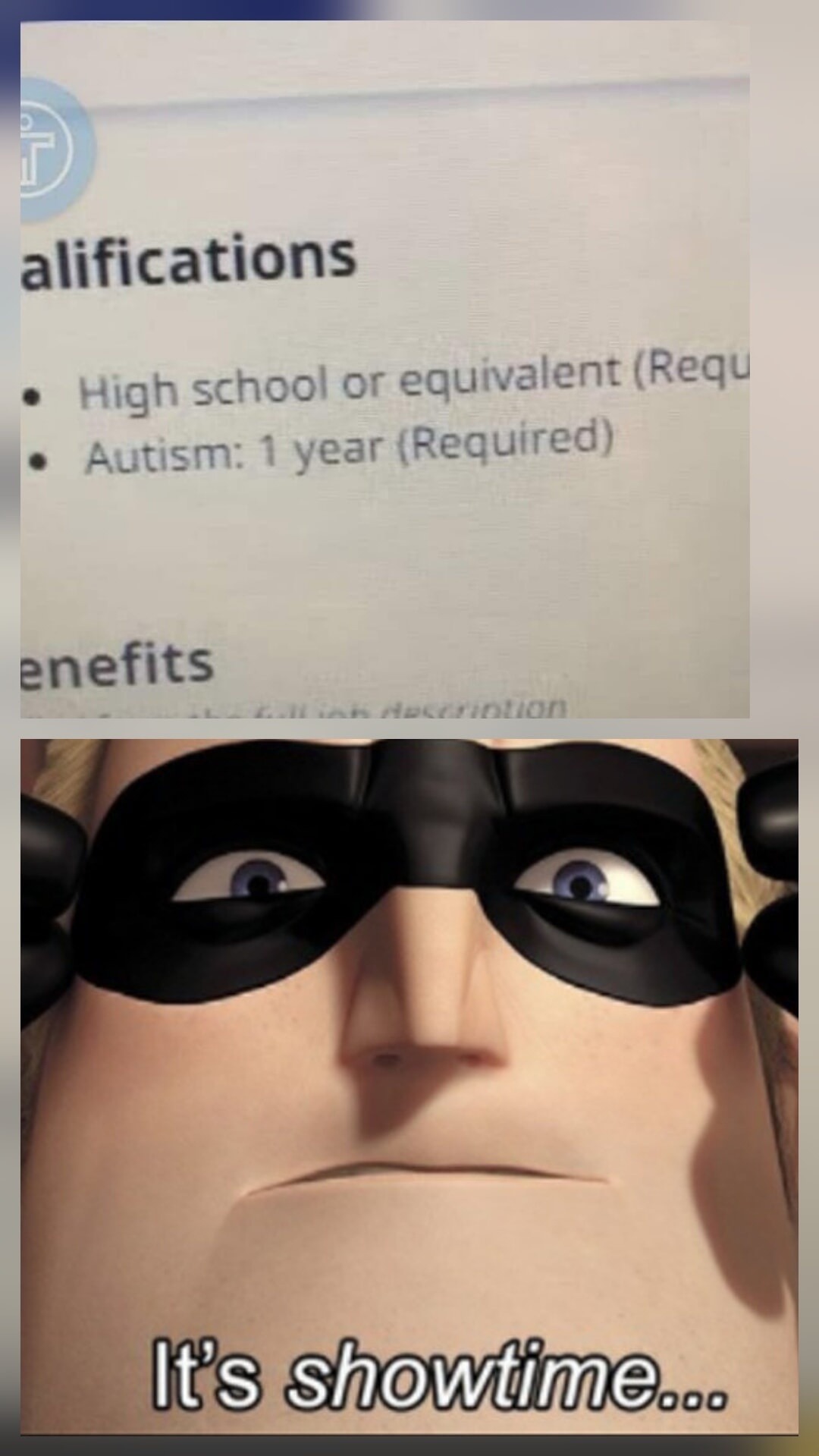 Qualifications
• High school or equivalent (Required)
• Autism: 1 year (Required)
Benefits